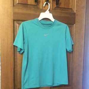 Nike Aqua Teal Blue Tee Dry Fit
